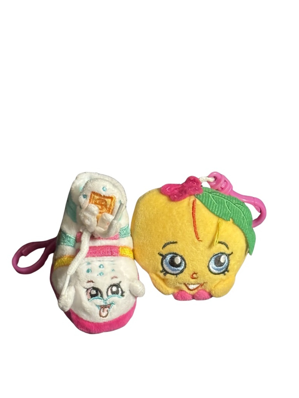 Shopkins Plush Keychain Bundle Food Characters Clip-On Toys
